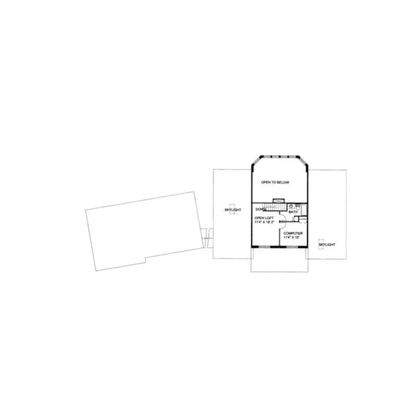 Modern House Plan Second Floor - Pershing Place Rustic Home 088D-0117 - Shop House Plans and More