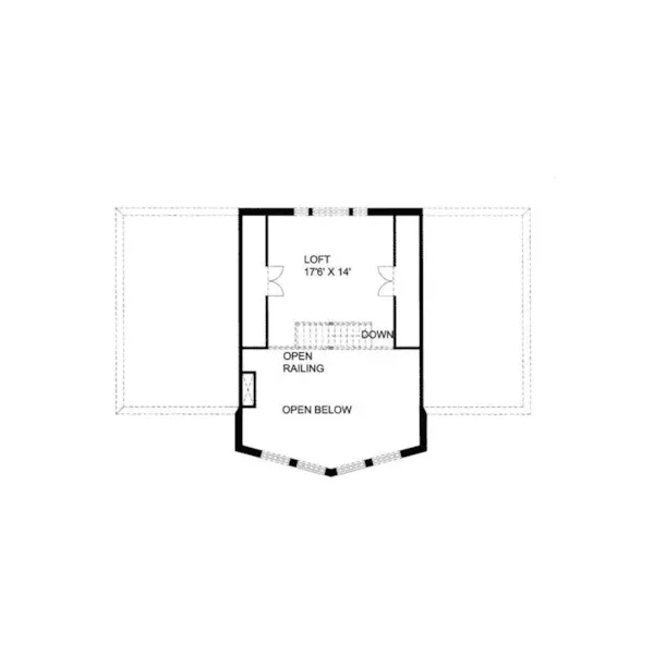 Waterfront House Plan Second Floor - Glenford Bay Waterfront Home 088D-0128 - Search House Plans and More