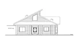 Waterfront House Plan Left Elevation - Taravue Contemporary Home 088D-0129 - Shop House Plans and More