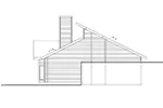 Waterfront House Plan Right Elevation - Taravue Contemporary Home 088D-0129 - Shop House Plans and More