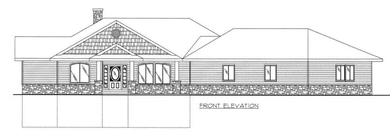 Country House Plan Front Photo 10 - Merrywood Craftsman Home 088D-0136 - Shop House Plans and More