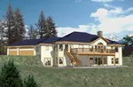 Country House Plan Rear Photo 01 - Merrywood Craftsman Home 088D-0136 - Shop House Plans and More