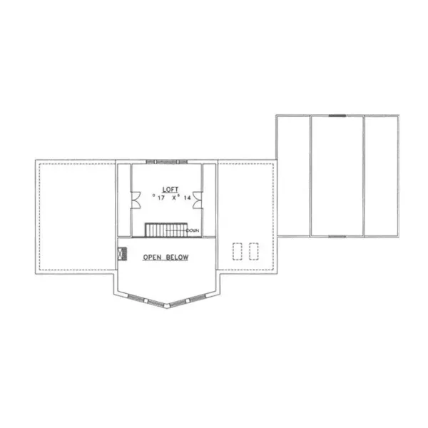 Country House Plan Second Floor - Forestell Craftsman Home 088D-0140 - Search House Plans and More