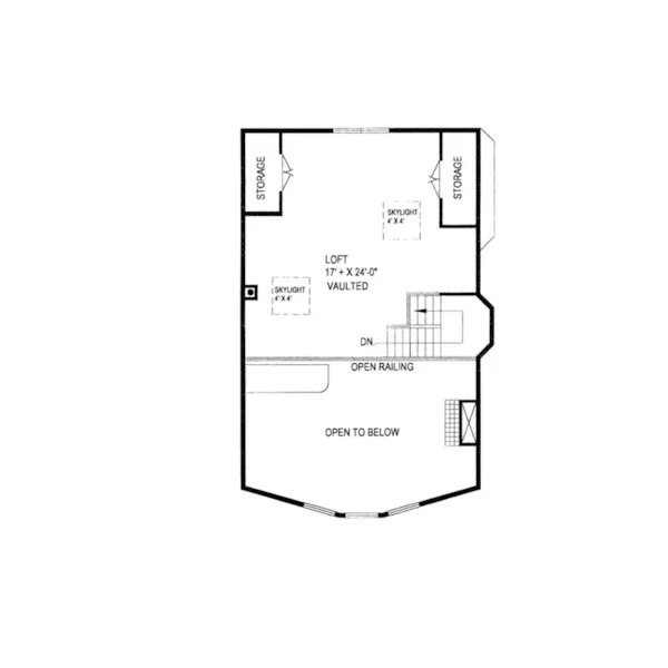 Country House Plan Second Floor - Frederickcliff A-Frame Home 088D-0157 - Search House Plans and More