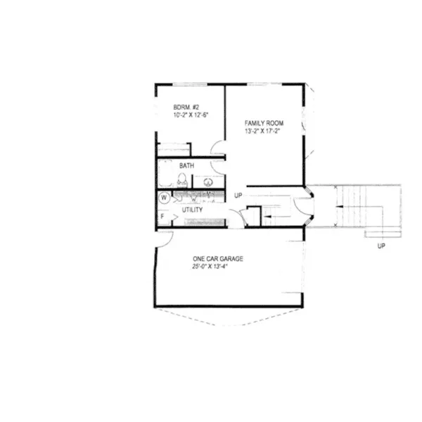 Country House Plan Lower Level Floor - Frederickcliff A-Frame Home 088D-0157 - Search House Plans and More