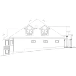 Contemporary House Plan Left Elevation - Gallaway Luxury Home 088D-0166 - Search House Plans and More