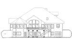 Country House Plan Rear Elevation - Gallaway Luxury Home 088D-0166 - Search House Plans and More