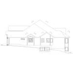 Contemporary House Plan Right Elevation - Gallaway Luxury Home 088D-0166 - Search House Plans and More