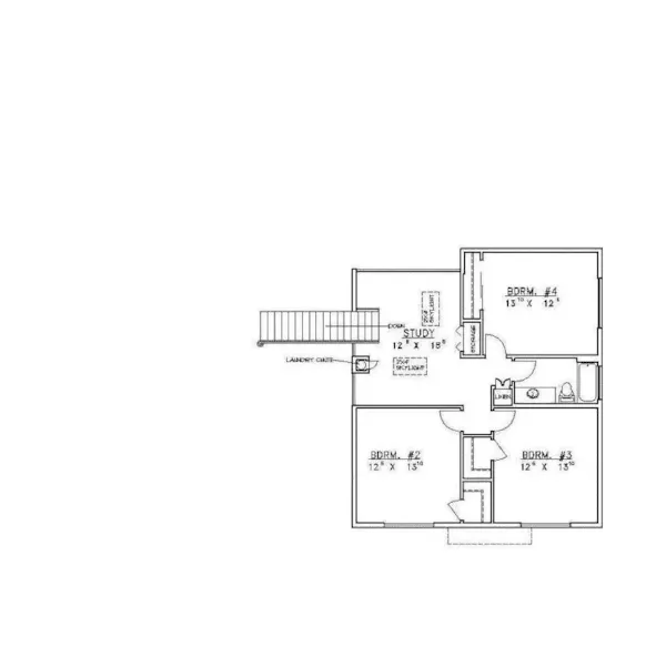 Luxury House Plan Second Floor - Aspen Hill Rustic Luxury Home 088D-0175 - Search House Plans and More