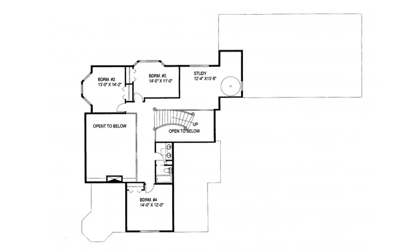 Luxury House Plan Second Floor - Dellrose Luxury Rustic Home 088D-0178 - Search House Plans and More