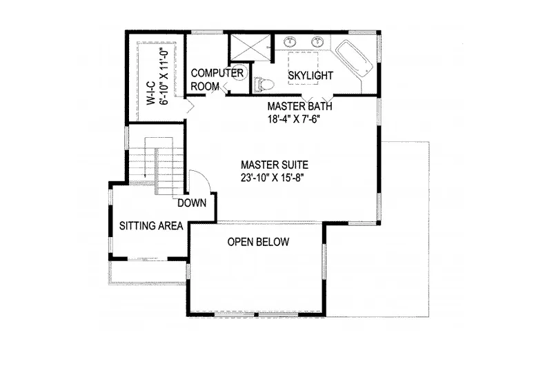 Sunbelt House Plan Second Floor - Dyersburg Beach Coastal Home 088D-0210 - Search House Plans and More