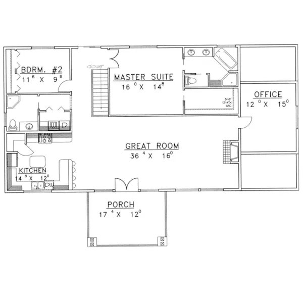 Luxury House Plan First Floor - Powell Heights Luxury Home 088D-0244 - Shop House Plans and More