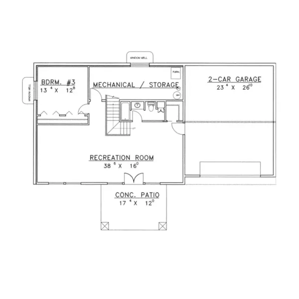 Luxury House Plan Lower Level Floor - Powell Heights Luxury Home 088D-0244 - Shop House Plans and More