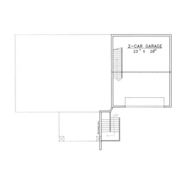 Country House Plan Garage Floor Plan - Falls Mill Contemporary Home 088D-0245 - Search House Plans and More