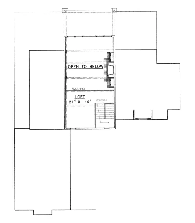 Country House Plan Loft - Walton Ferry Luxury Log Home 088D-0246 - Shop House Plans and More