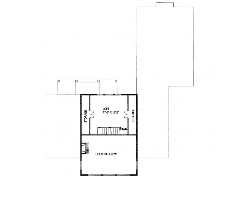 Mountain House Plan Loft - Howes Mill Waterfront Home 088D-0249 - Search House Plans and More
