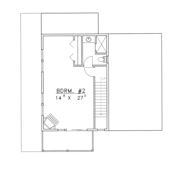 Mountain House Plan Second Floor - Breckenridge Rustic Home 088D-0255 - Search House Plans and More