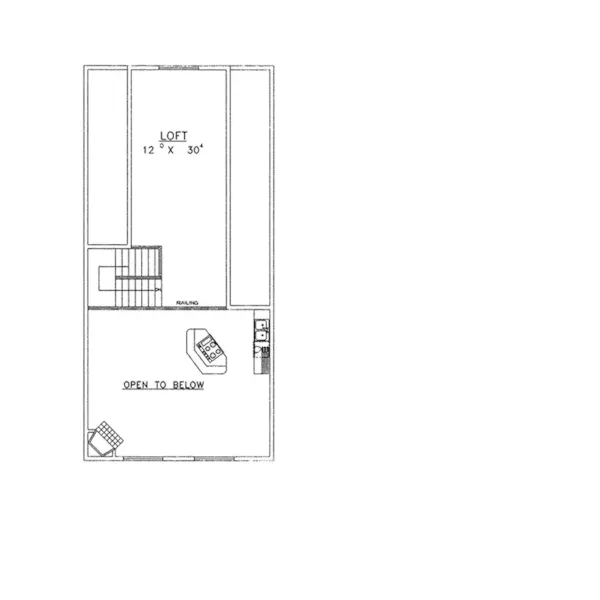 Vacation House Plan Second Floor - Milliken Craftsman Home 088D-0266 - Shop House Plans and More