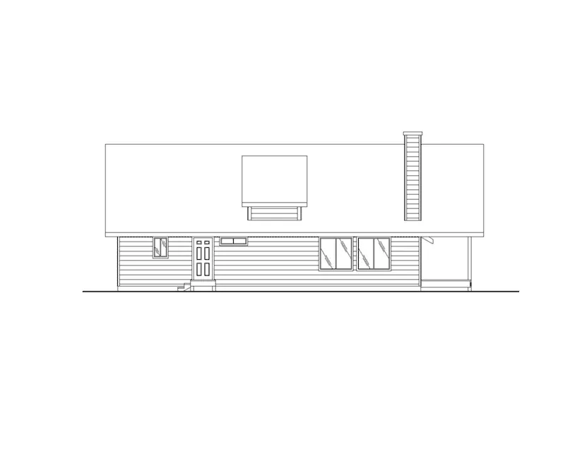 Cabin & Cottage House Plan Left Elevation - Milliken Craftsman Home 088D-0266 - Shop House Plans and More