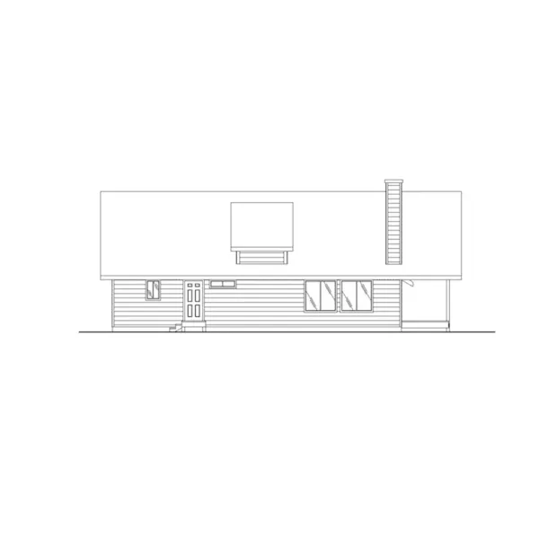 Vacation House Plan Left Elevation - Milliken Craftsman Home 088D-0266 - Shop House Plans and More