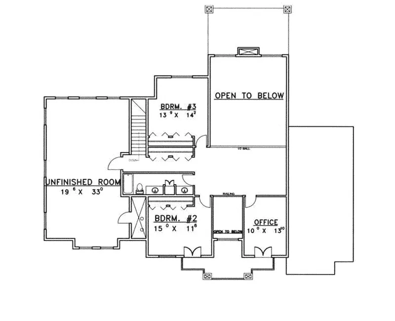 Sunbelt House Plan Second Floor - Wild Horse Sunbelt Luxury Home 088D-0277 - Shop House Plans and More
