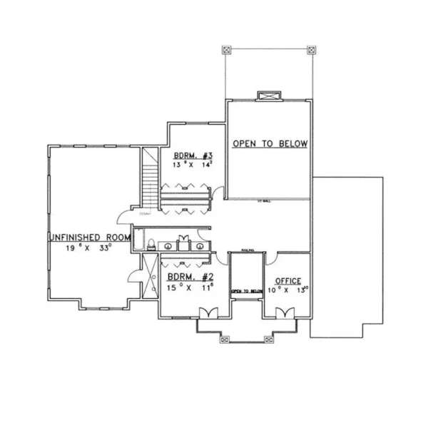 Luxury House Plan Second Floor - Wild Horse Sunbelt Luxury Home 088D-0277 - Shop House Plans and More