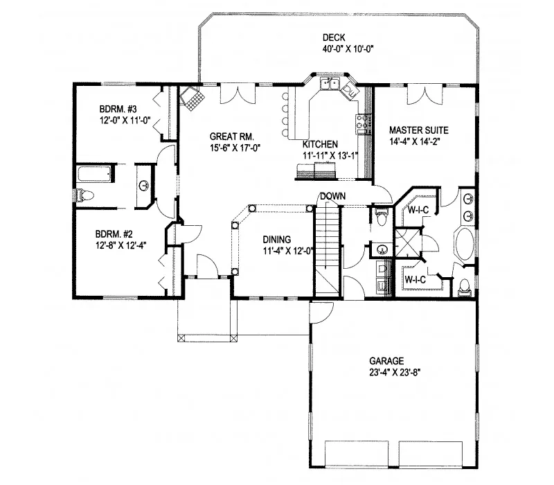 Luxury House Plan First Floor - Sheridan Lake Mountain Home 088D-0280 - Shop House Plans and More