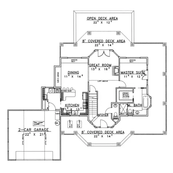 Victorian House Plan First Floor - Harris Park Victorian Home 088D-0283 - Search House Plans and More