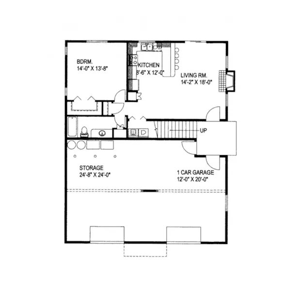 Country House Plan First Floor - Cripple Creek Country Farmhouse 088D-0284 - Search House Plans and More