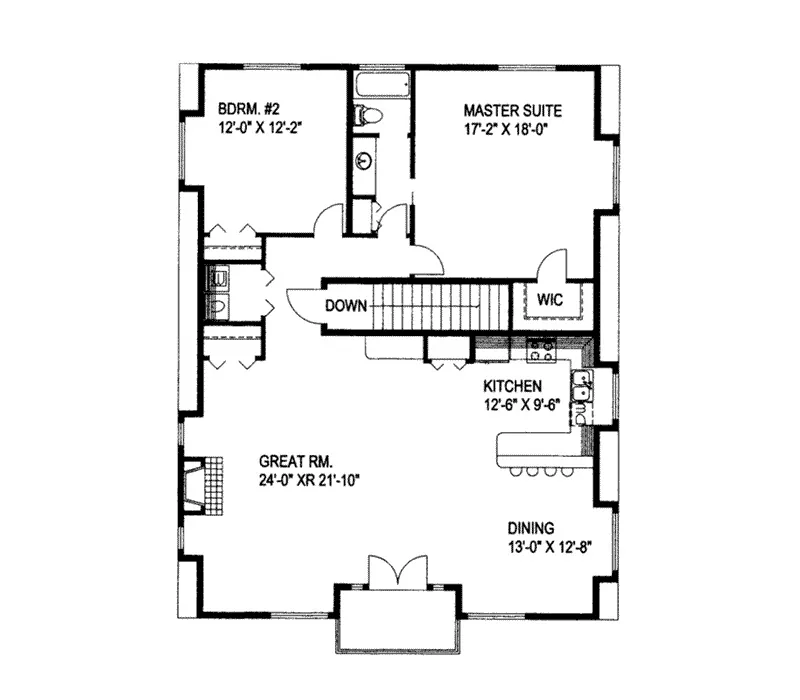 Country House Plan Second Floor - Cripple Creek Country Farmhouse 088D-0284 - Search House Plans and More