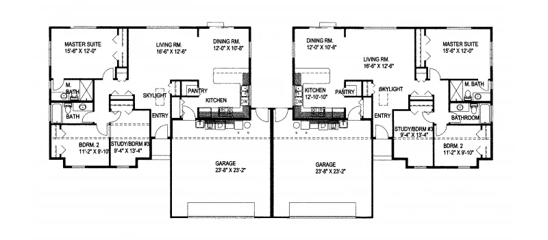 Country House Plan First Floor - Matheson Duplex 088D-0288 - Shop House Plans and More