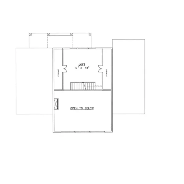 Country House Plan Second Floor - Molina Hill Rustic Country Home 088D-0322 - Shop House Plans and More