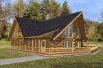 Expansive Deck Wraps Around This Rustic A-Frame Style