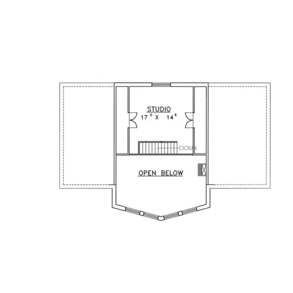 Luxury House Plan Second Floor - Bonny Lake Contemporary Home 088D-0332 - Search House Plans and More