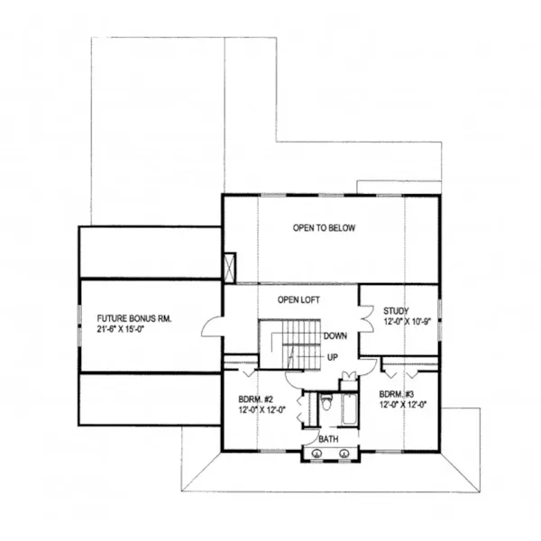 Vacation House Plan Second Floor - McCoy Arts And Crafts Home 088D-0341 - Shop House Plans and More