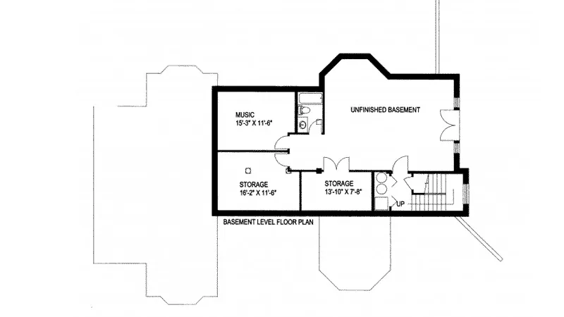 Plantation House Plan Lower Level Floor - Bowie Plantation Home 088D-0342 - Search House Plans and More