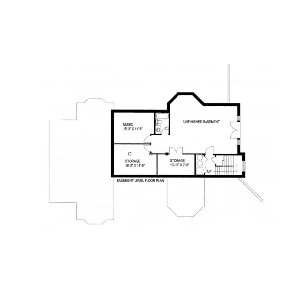 Luxury House Plan Lower Level Floor - Bowie Plantation Home 088D-0342 - Search House Plans and More