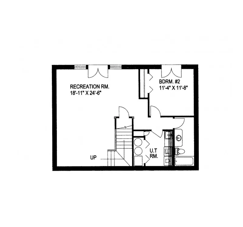 Country House Plan Lower Level Floor - Silver Cliff Mountain Home 088D-0348 - Shop House Plans and More