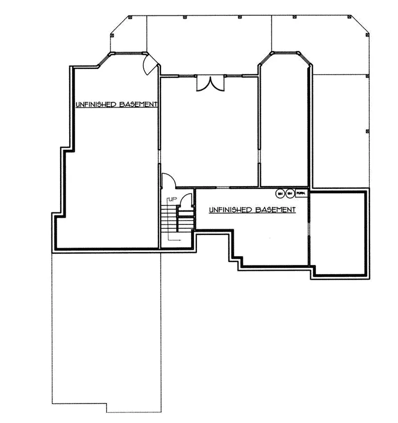 Country House Plan Lower Level Floor - Denver Heights Ranch Home 088D-0349 - Search House Plans and More