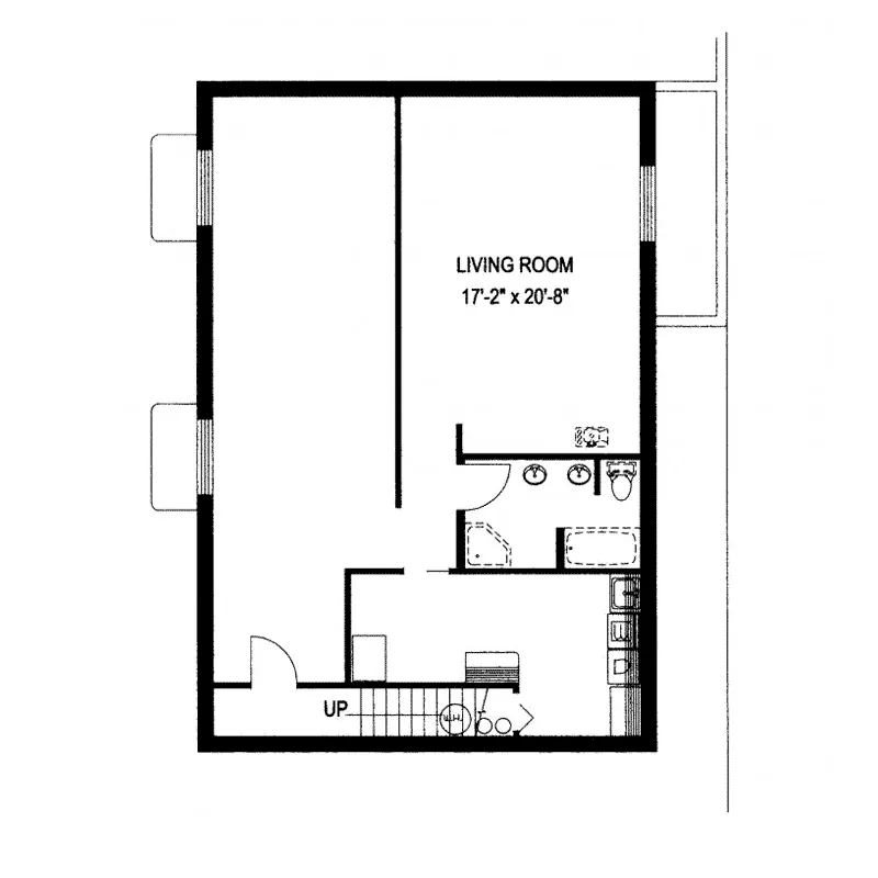 Ranch House Plan Lower Level Floor - Saddlehorn Peak Ranch Home 088D-0351 - Shop House Plans and More