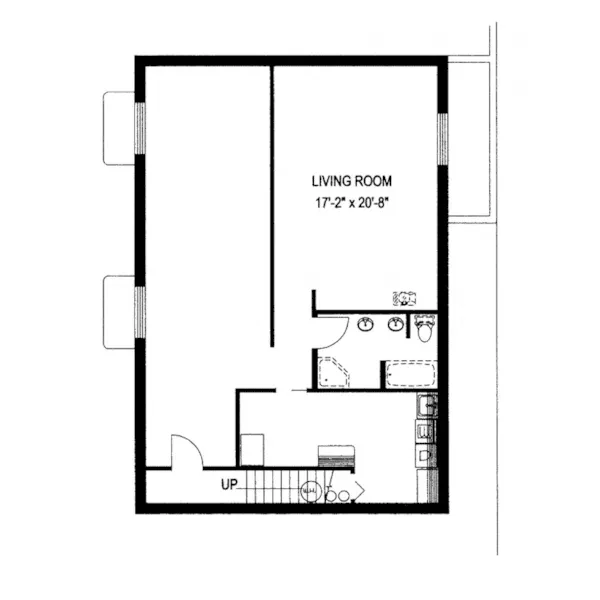 Vacation House Plan Lower Level Floor - Saddlehorn Peak Ranch Home 088D-0351 - Shop House Plans and More