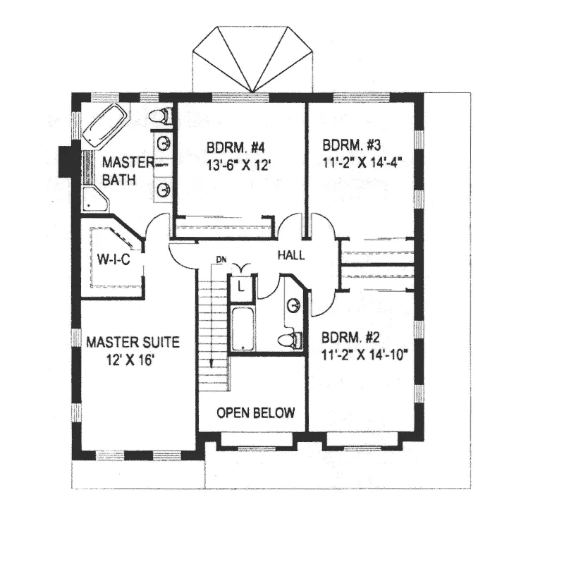 Vacation House Plan Second Floor - Winter Park Mountain Home 088D-0358 - Shop House Plans and More