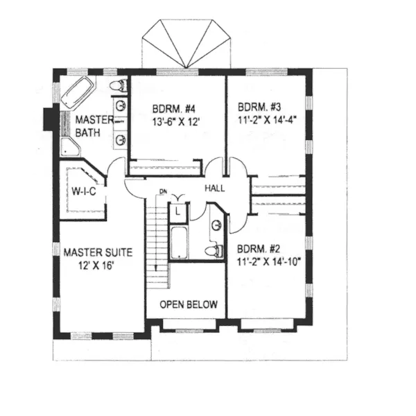 Country House Plan Second Floor - Winter Park Mountain Home 088D-0358 - Shop House Plans and More