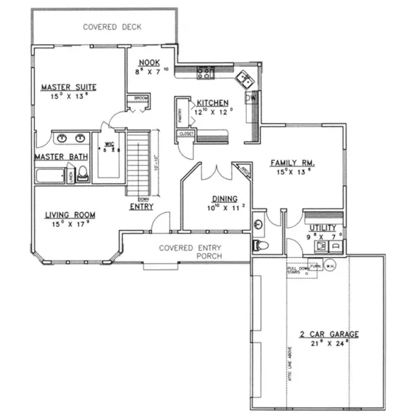 Neoclassical House Plan First Floor - Richfield Neoclassical Home 088D-0379 - Shop House Plans and More