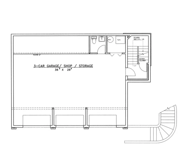 Neoclassical House Plan Lower Level Floor - Mapleton Neoclassical Home 088D-0384 - Shop House Plans and More