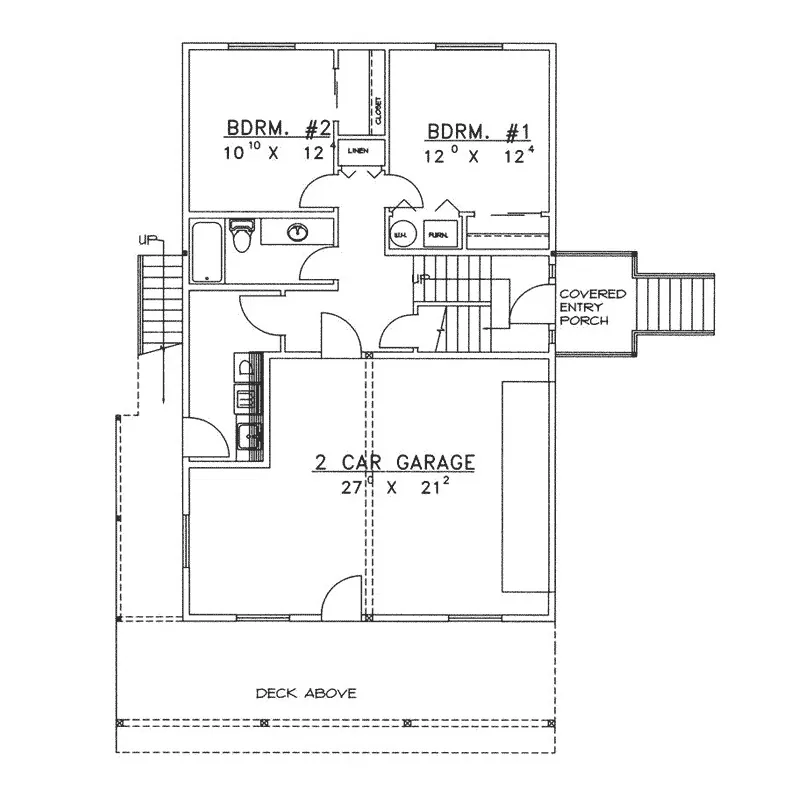 Mountain House Plan Lower Level Floor - Clearview Bluff Mountain Home 088D-0388 - Search House Plans and More
