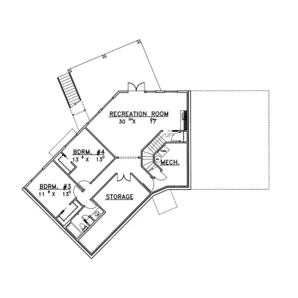 Luxury House Plan Second Floor - Summit Point Mountain Home 088D-0398 - Shop House Plans and More