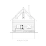 Rear Elevation - Douglas Bluff Log Home 088D-0399 - Shop House Plans and More