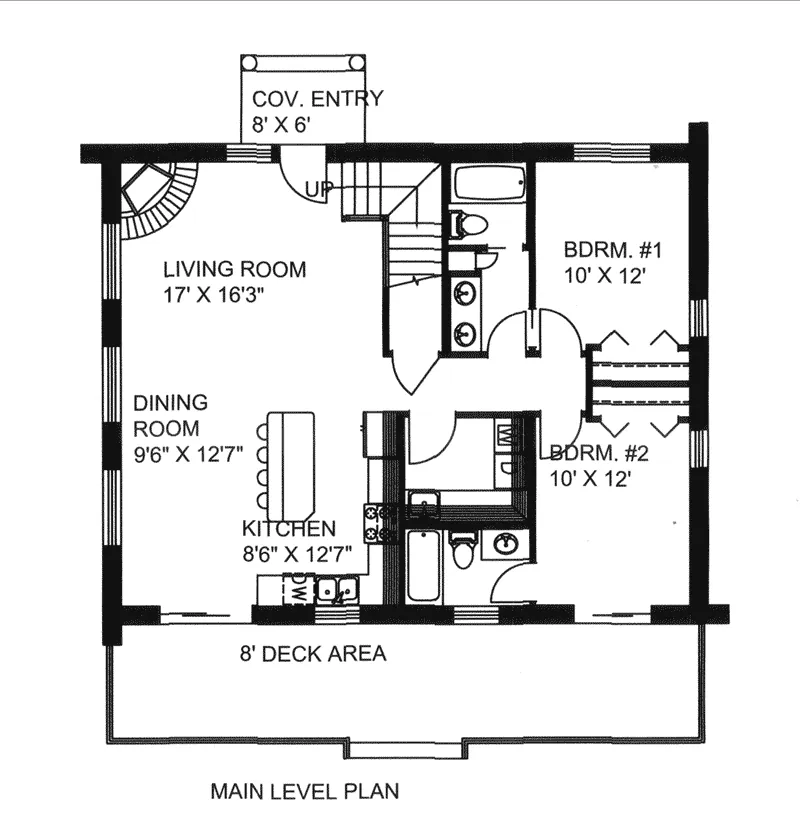 First Floor - 088D-0401 - Shop House Plans and More