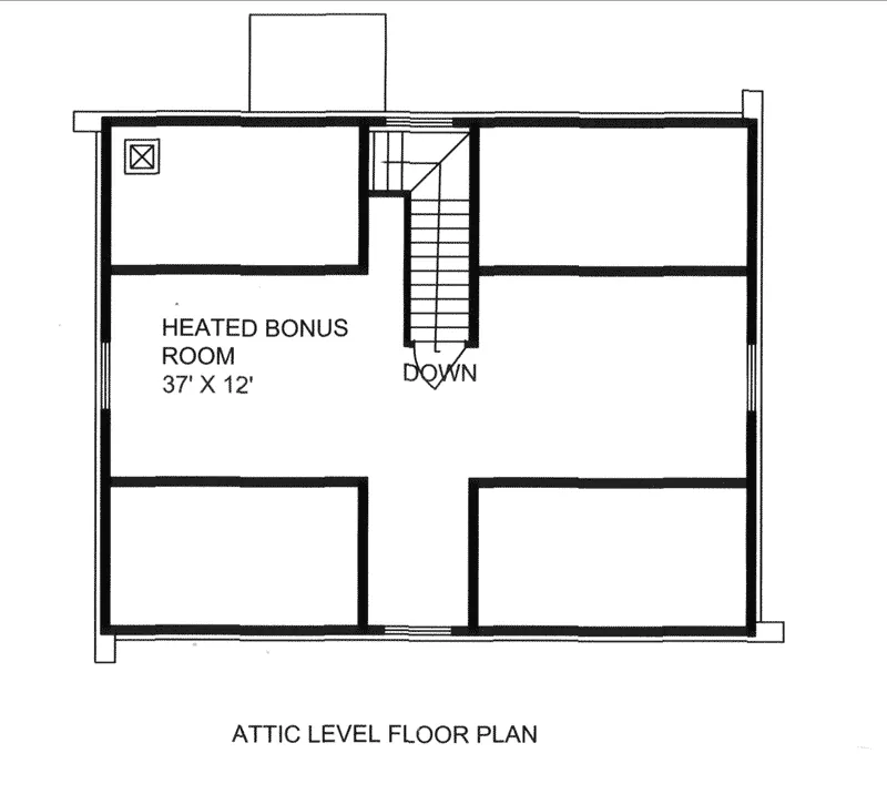 Second Floor - 088D-0401 - Shop House Plans and More